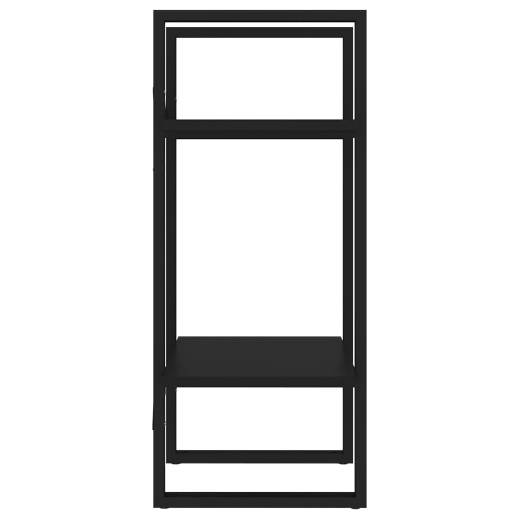 vidaXL 2-korruseline raamaturiiul, must, 40x30x70 cm, puitlaastplaat