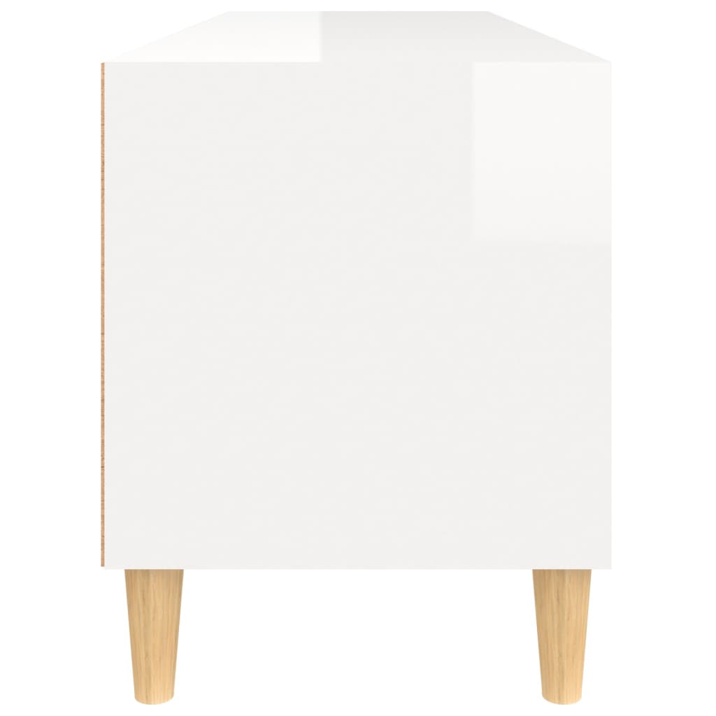 vidaXL telerikapp, kõrgläikega valge, 100x34,5x44,5 cm, tehispuit