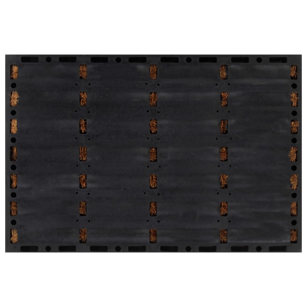 vidaXL uksematt, ristkülik, 40 x 60 cm, kumm ja kookoskiud