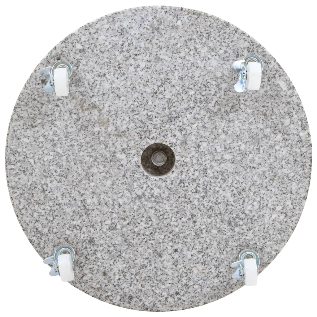 vidaXL päevavarju alus, graniit, 30 kg ümmargune, hall