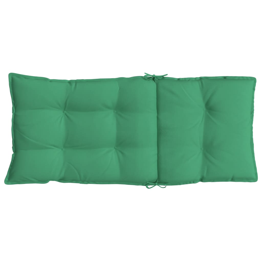 vidaXL kõrge seljatoega toolipadjad 4 tk, roheline, oxford kangas