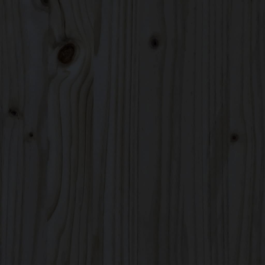 vidaXL voodiraam, must, täismännipuit, 160 x 200 cm