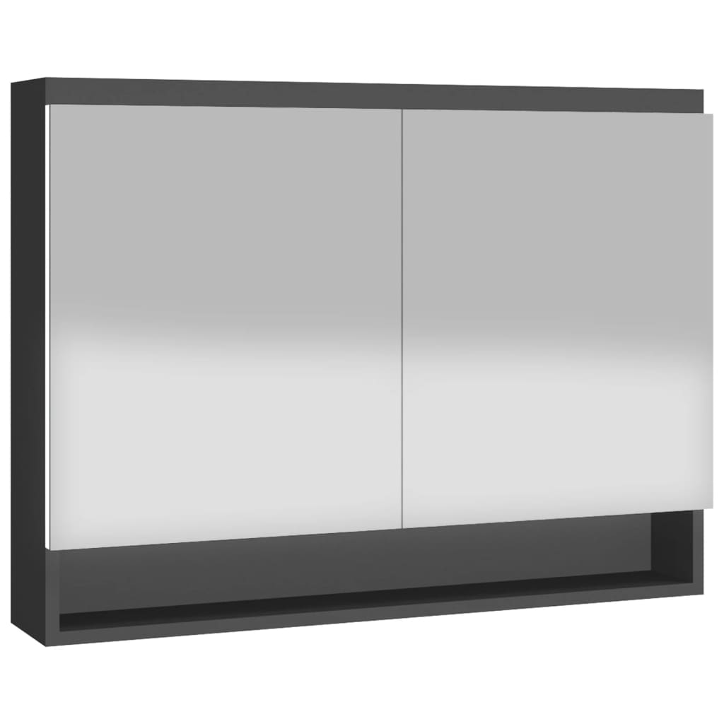 vidaXL vannitoa peegelkapp, 80 x 15 x 60 cm, MDF, antratsiit