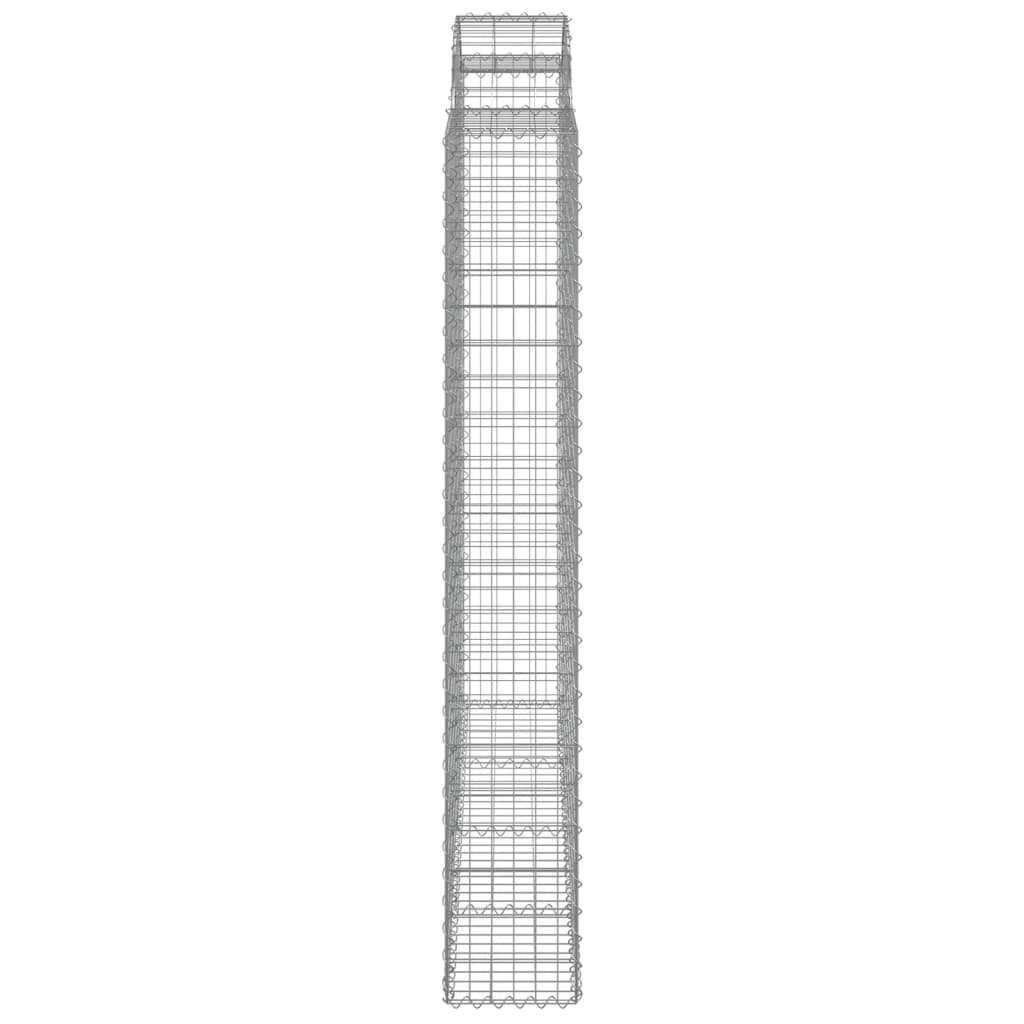 vidaXL kaarekujulised gabioonkorvid 7 tk, 200x30x200/220 cm, raud