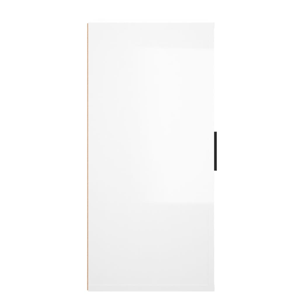 vidaXL puhvetkapp, kõrgläikega valge, 40 x 33 x 70 cm, tehispuit