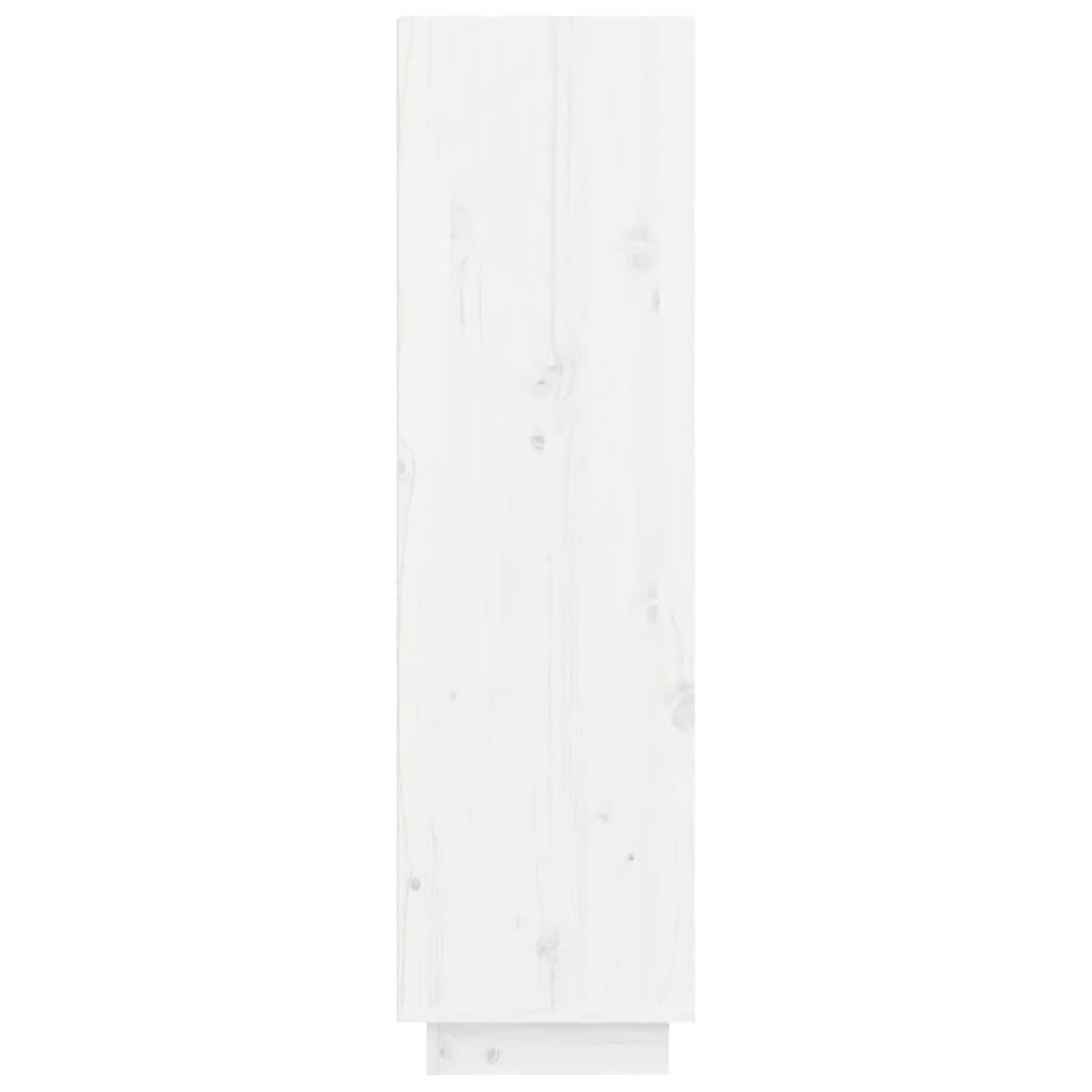 vidaXL kingakapp, valge, 60x34x105 cm, männipuit