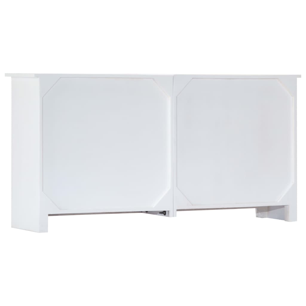 vidaXL puhvetkapp, käsitsi valmistatud, valge, 140x30x70 cm, akaatsia