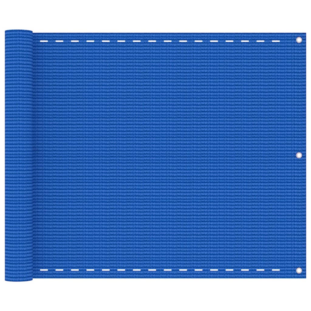 vidaXL rõdusirm, sinine, 75 x 500 cm, HDPE