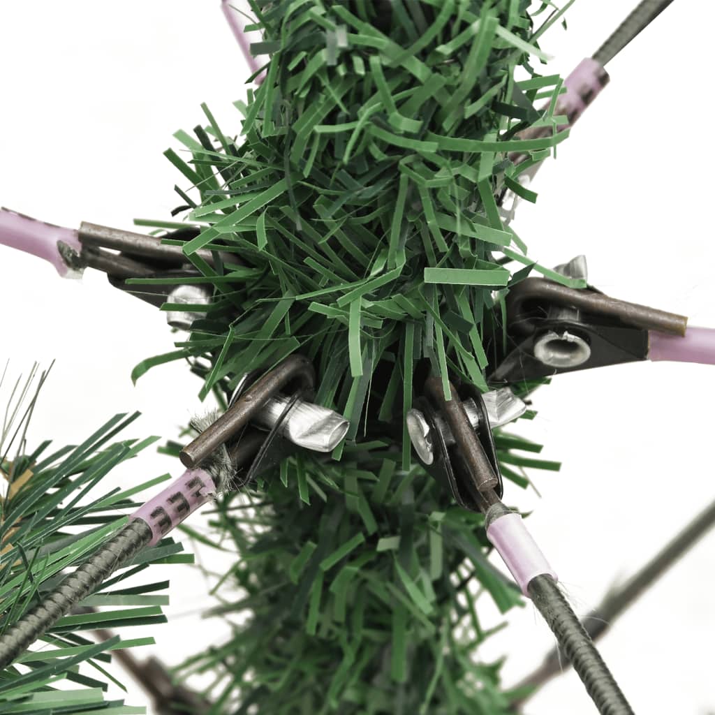 vidaXL kunstlik hingedega jõulupuu männikäbide ja marjadega, 180 cm