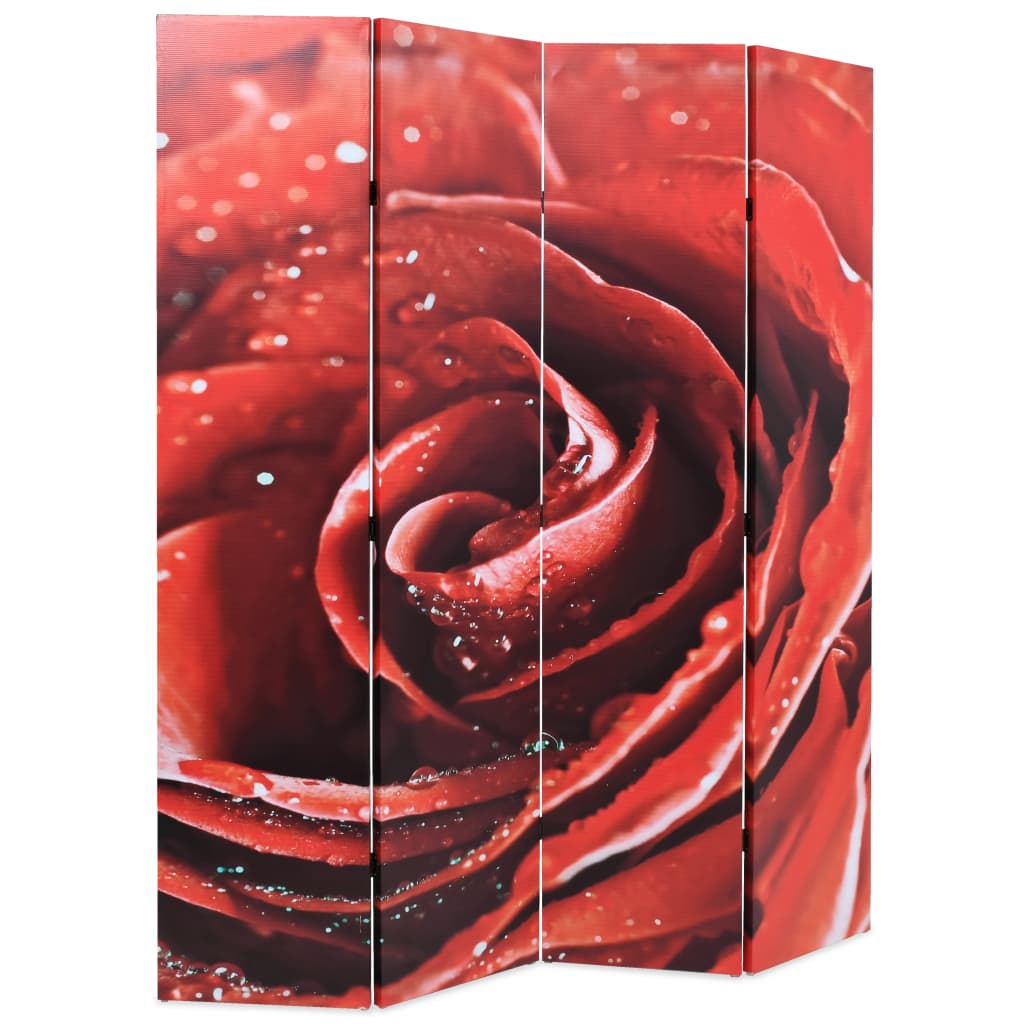vidaXL kokkupandav sirm 160 x 170 cm, punane roos