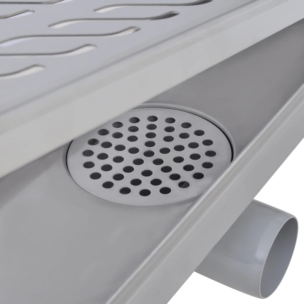 vidaXL lineaarne duši äravoolusüsteem 730 x 140 mm roostevaba teras
