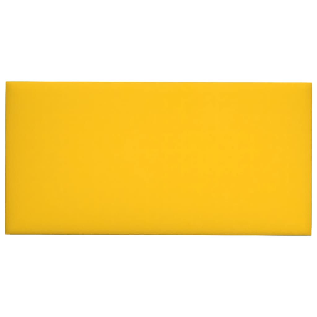 vidaXL seinapaneelid 12 tk, kollane, 60 x 30 cm, samet, 2,16 m²