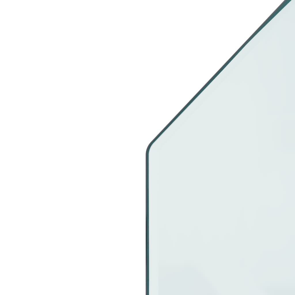 vidaXL kaminaesine klaasplaat, kuusnurk, 120x50 cm