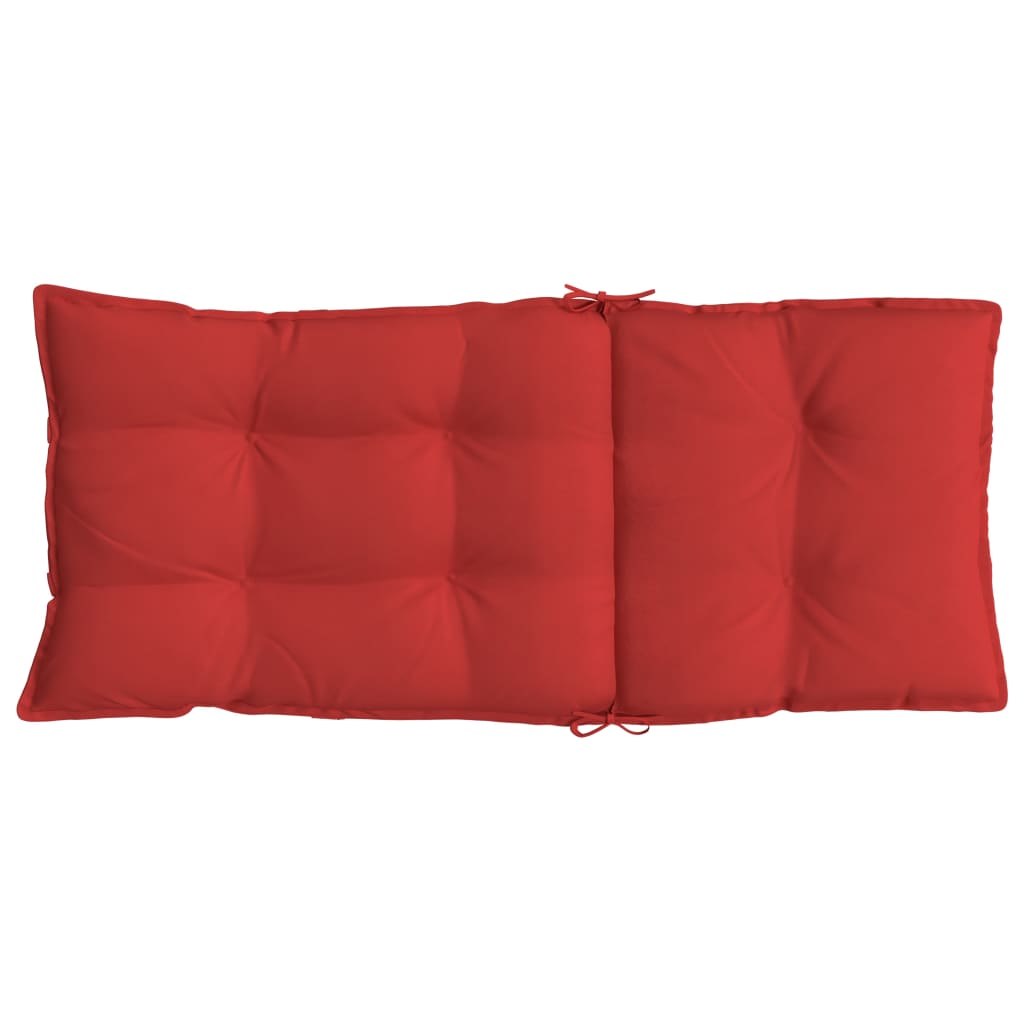 vidaXL kõrge seljatoega toolipadjad 4 tk, punane, oxford kangas