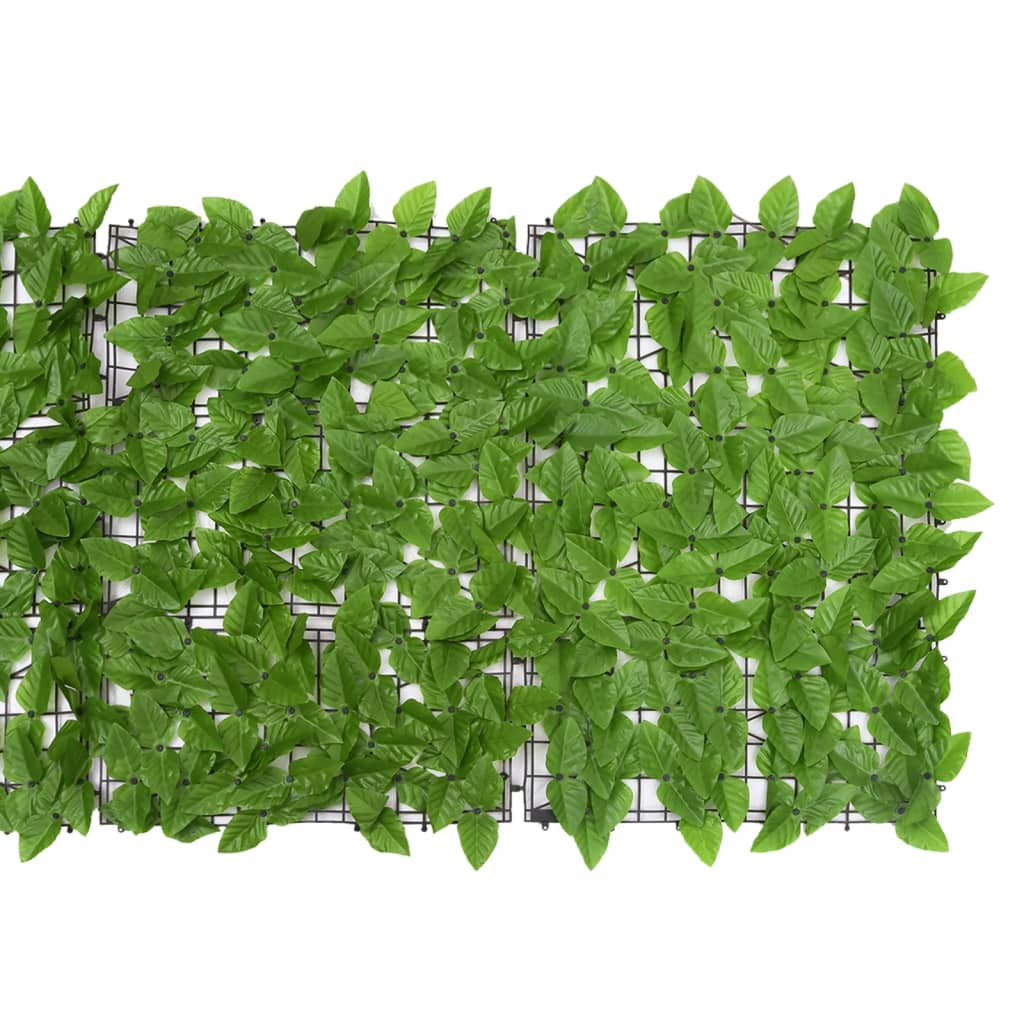 vidaXL rõdupiirde kate, rohelised lehed, 200 x 75 cm
