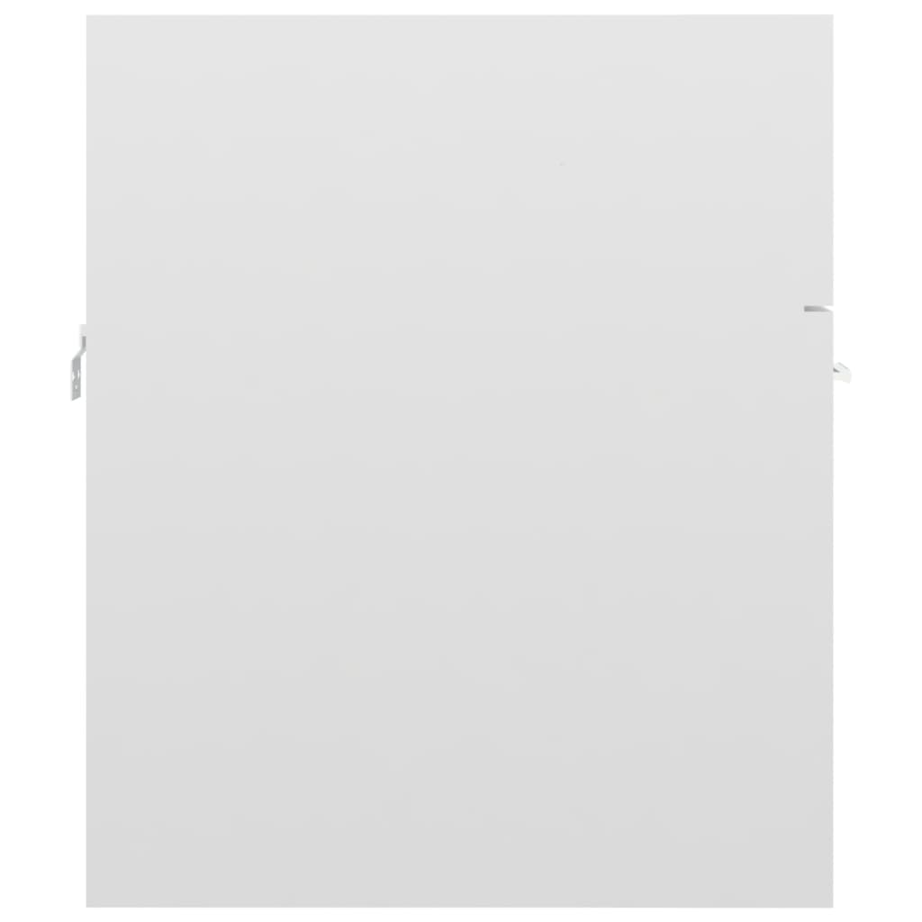 vidaXL valamukapp, valge kõrgläige, 41 x 38,5 x 46 cm, puitlaastplaat