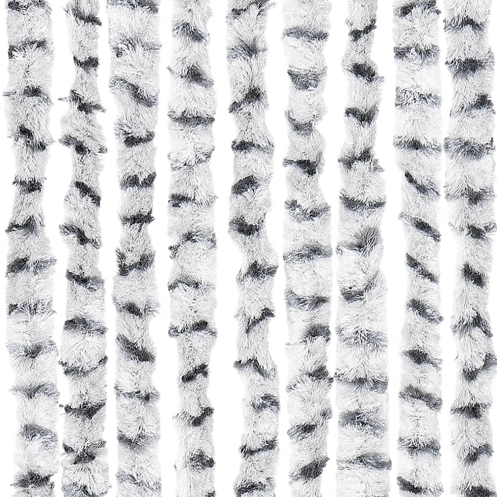 vidaXL putukakardin, helehall ja tumehall, 100 x 230 cm, šenill