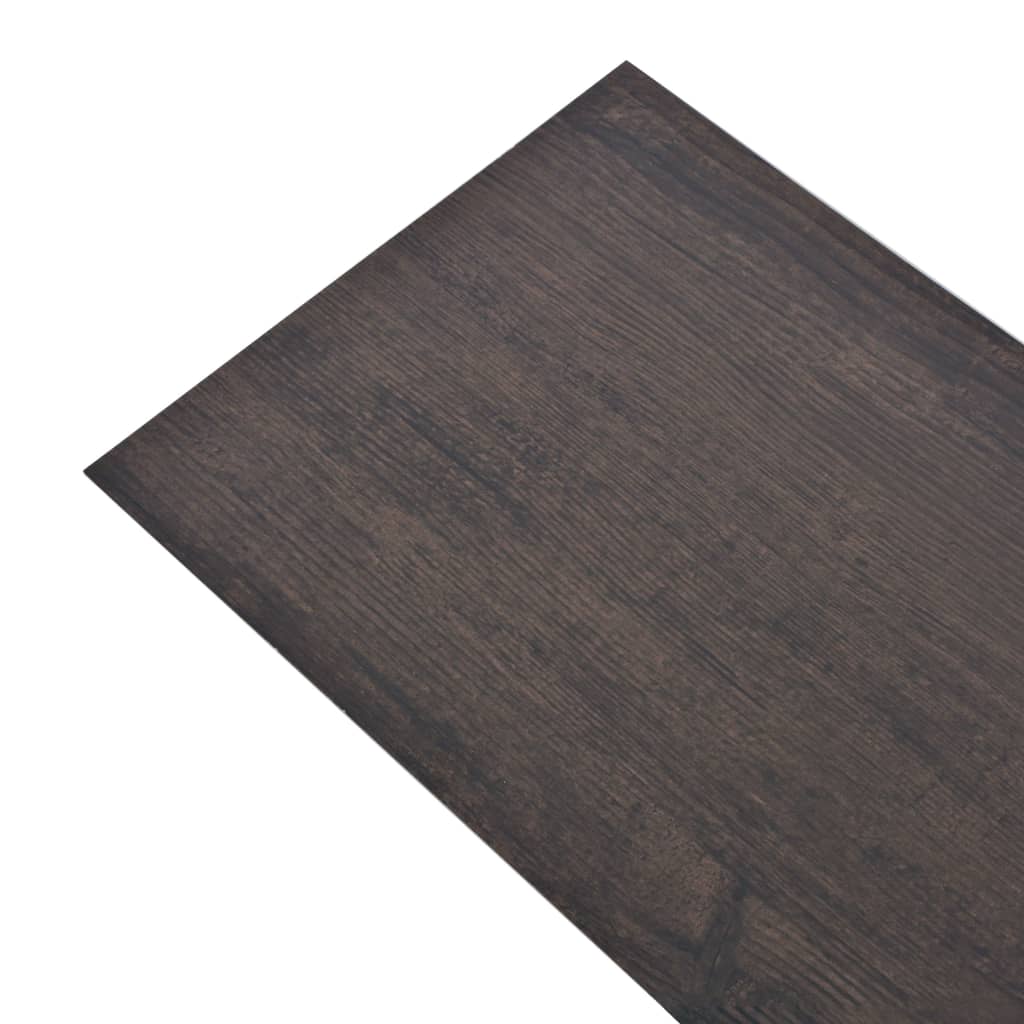 vidaXL mitte iseliimuvad PVC-põrandalauad 5,26 m², 2 mm, tumehall tamm