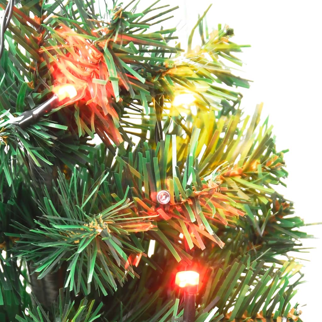 vidaXL teeäärsed jõulupuud 6 tk, mitmevärvilised LEDid 45 cm, PVC