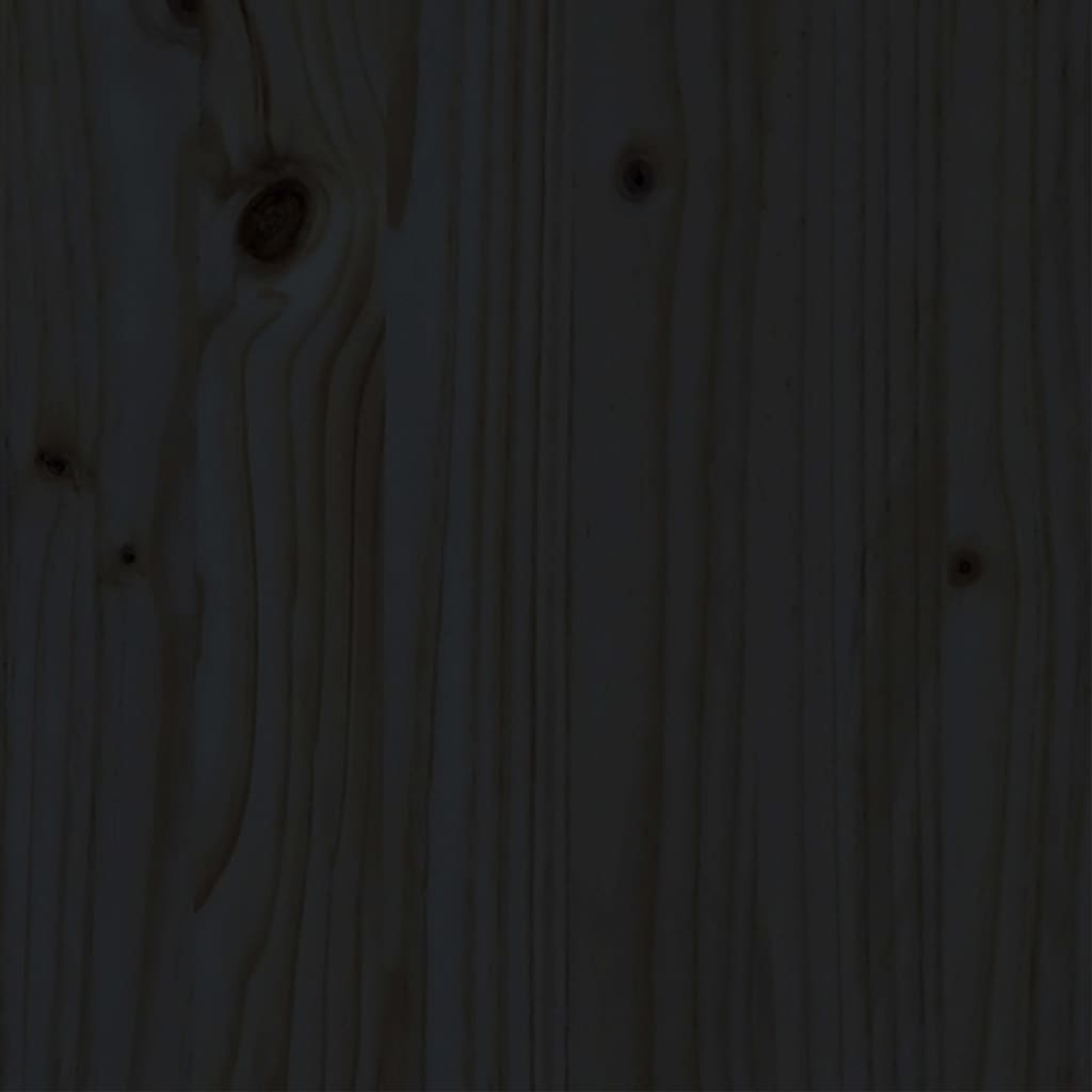 vidaXL voodiraam, must, täismännipuit, 90 x 190 cm