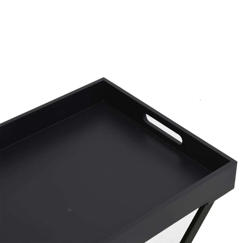 vidaXL kokkupandav laud, must, 48 x 34 x 61 cm, MDF