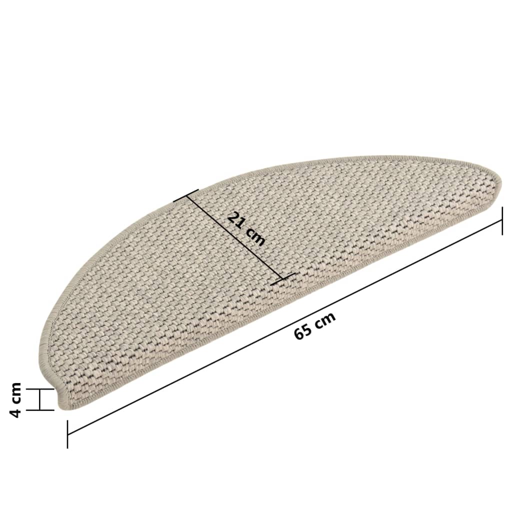 vidaXL isekleepuv trepivaip, 15 tk, 65x21x4 cm, hõbedane