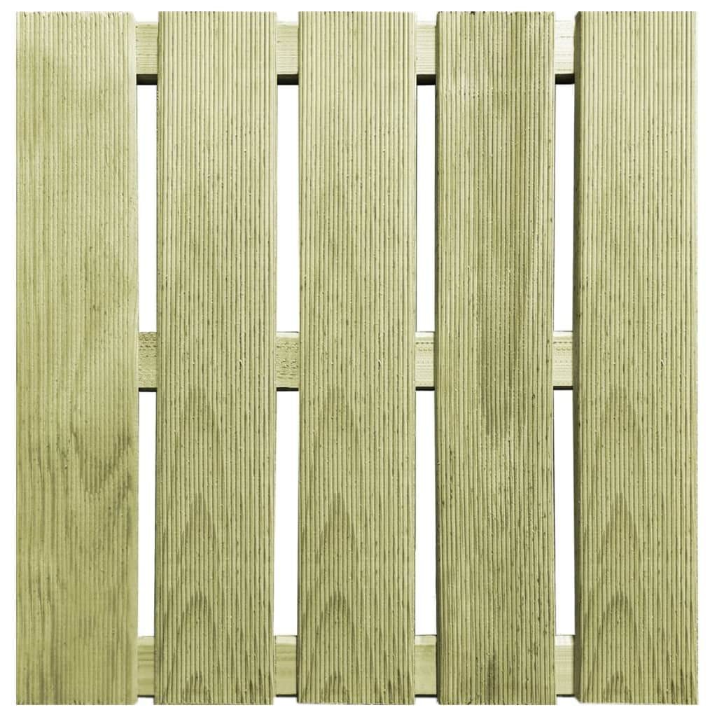 vidaXL 18 tk terrassiplaadid, 50 x 50 cm, puit, roheline