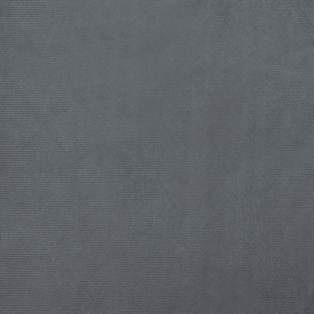 vidaXL lastediivan jalapingiga, tumehall, 100 x 50 x 30 cm, samet