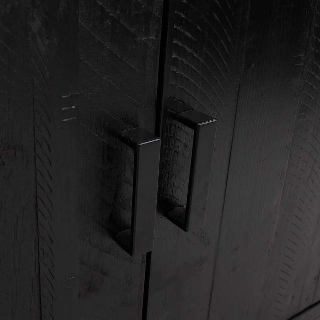 vidaXL puhvetkapp, must, 75 x 35 x 70 cm, männipuit