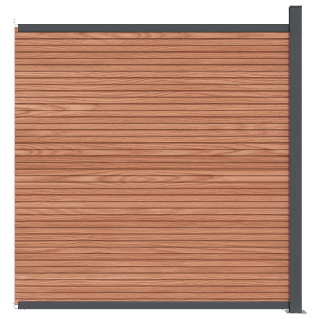 vidaXL aiapaneel, WPC pruun, 173 x 186 cm