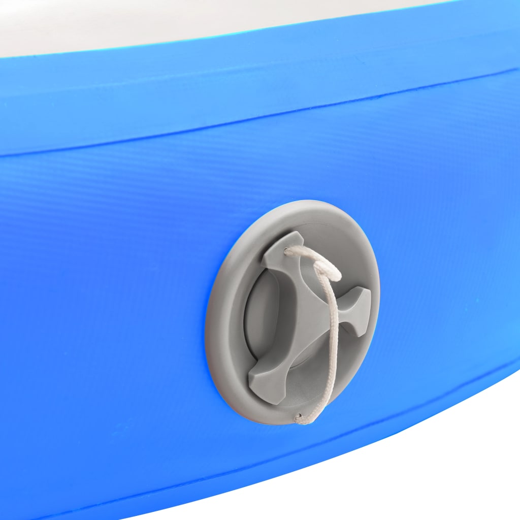 vidaXL täispumbatav võimlemismatt pumbaga 100x100x10 cm PVC sinine