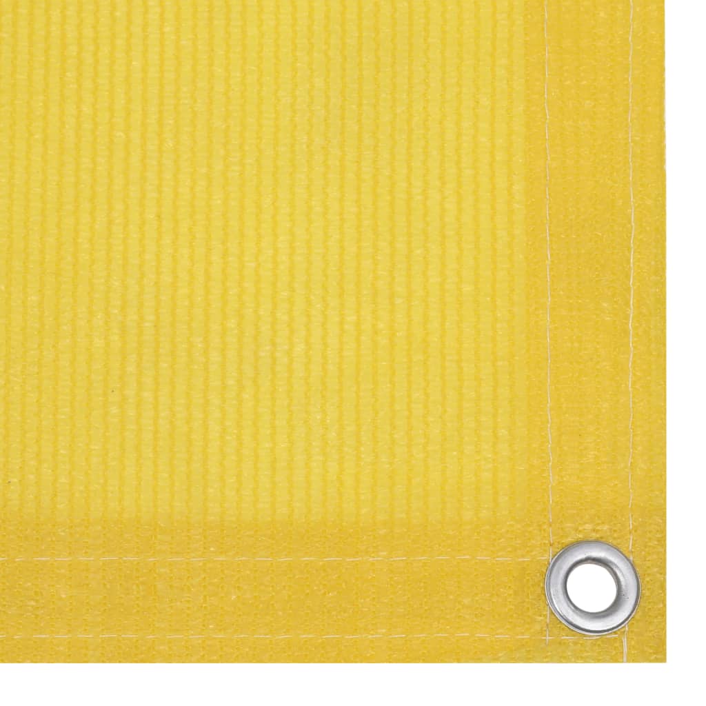 vidaXL rõdusirm, kollane, 120 x 400 cm, HDPE