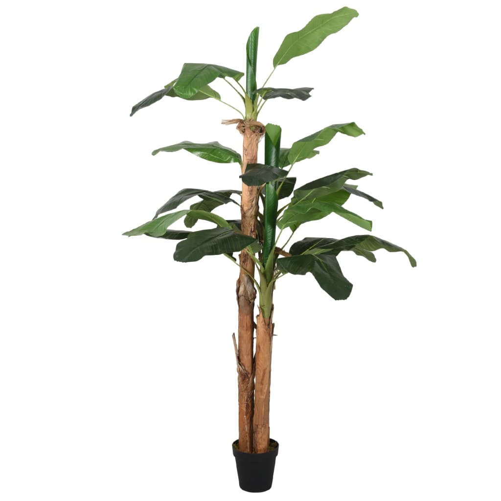 vidaXL kunst banaanipuu, 9 lehega, 120 cm, roheline