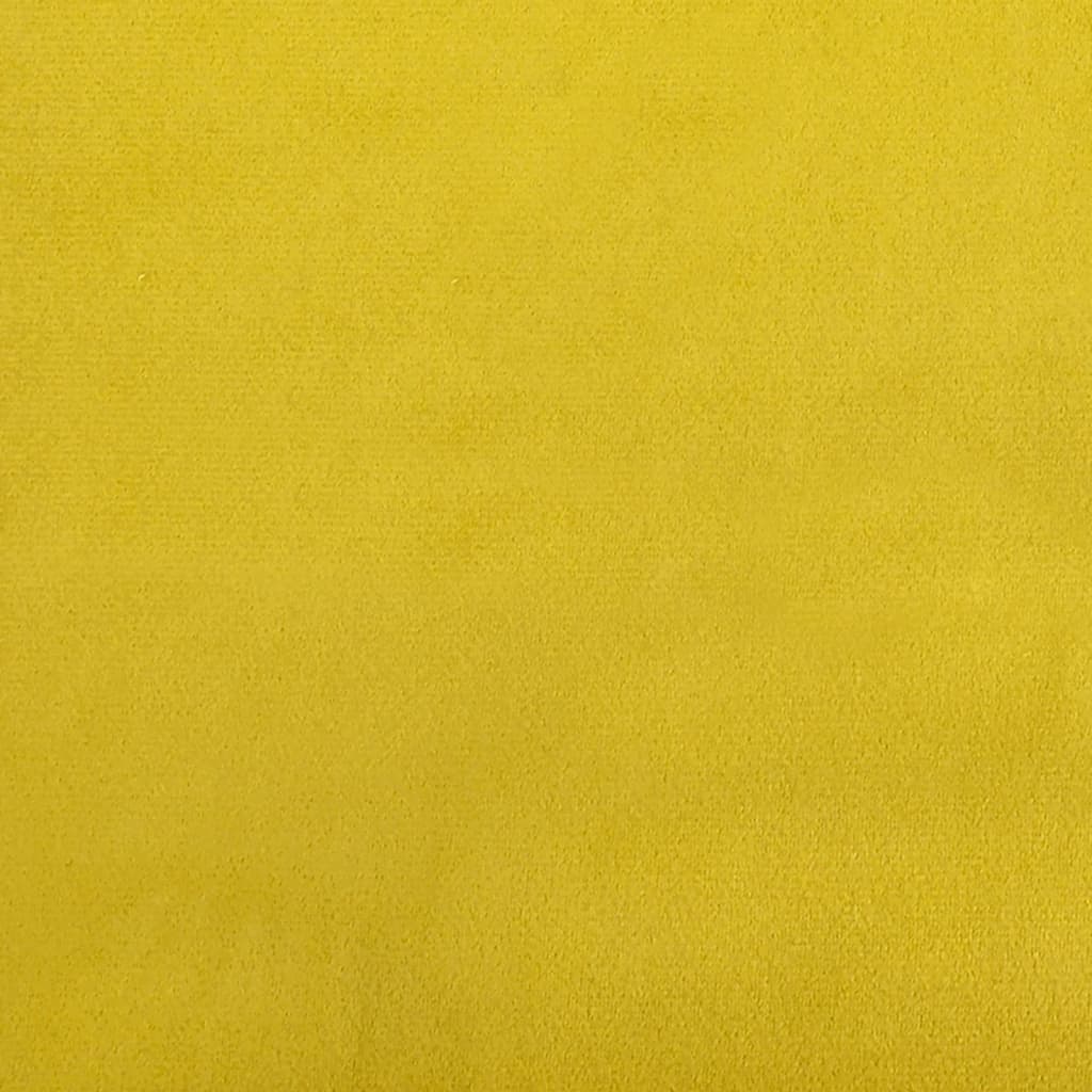 vidaXL 2-kohaline diivan, kollane, 140 cm, samet