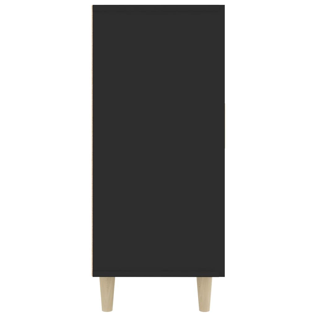 vidaXL puhvetkapp, must, 90 x 34 x 80 cm, tehispuit