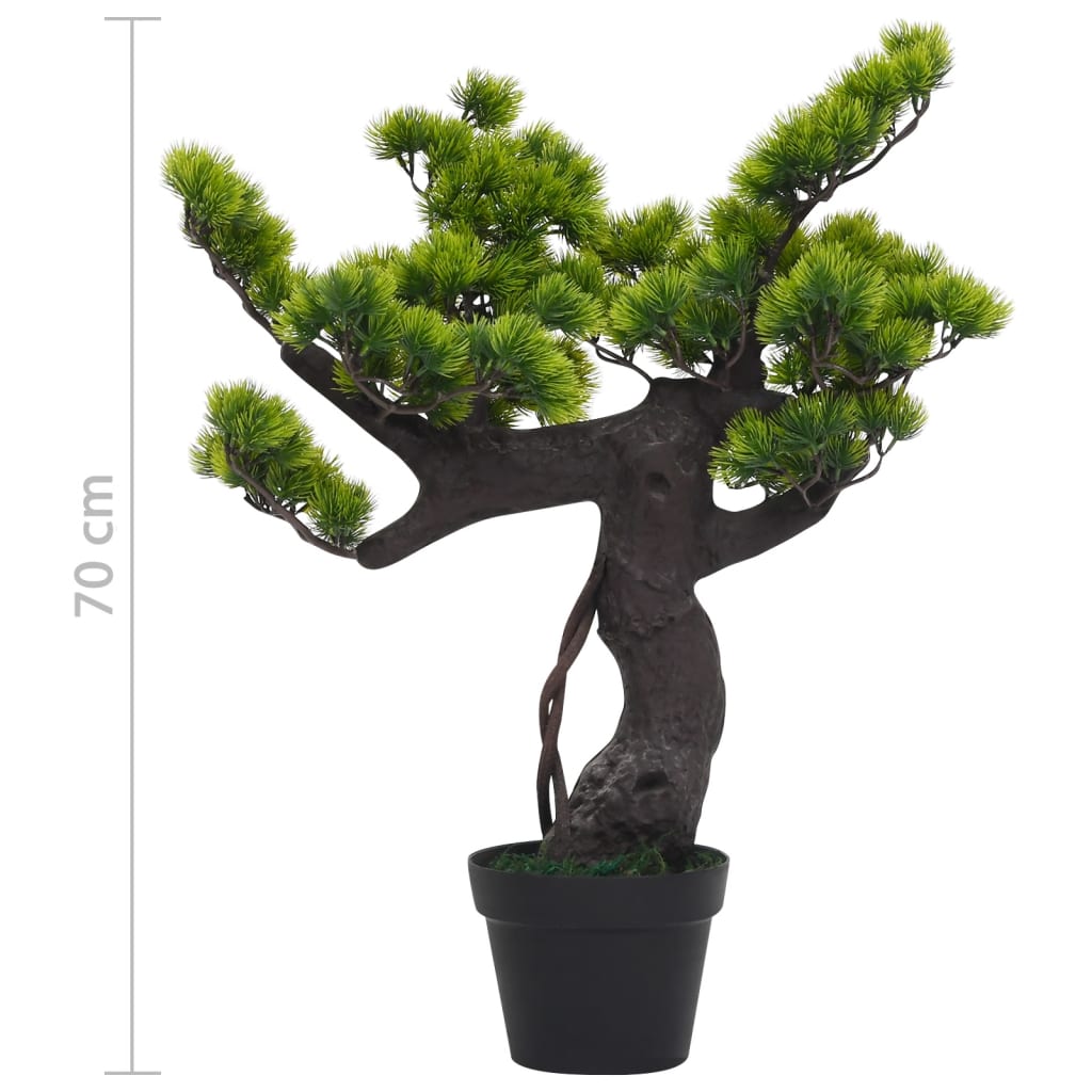 vidaXL kunsttaim, männi bonsai potiga, 70 cm, roheline