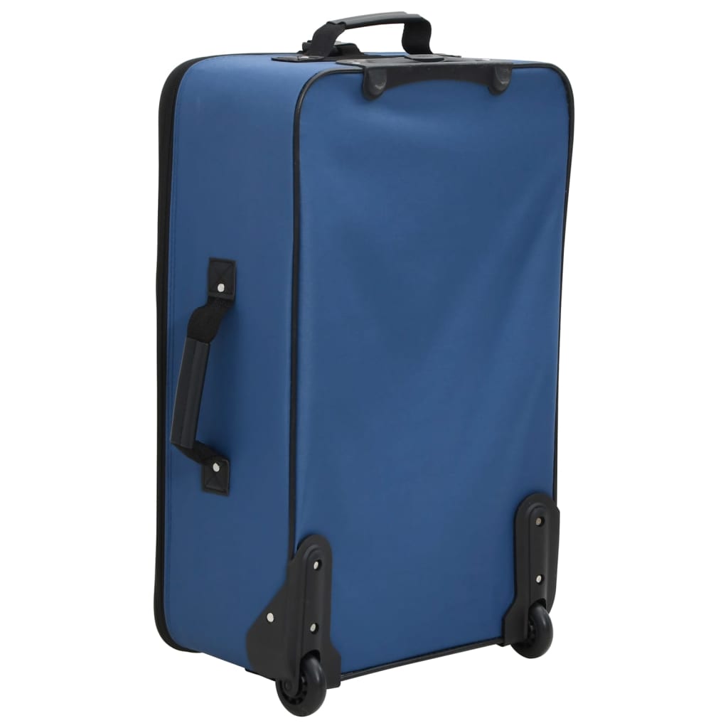 vidaXL 5-osaline reisikohvrite komplekt, sinine, kangas