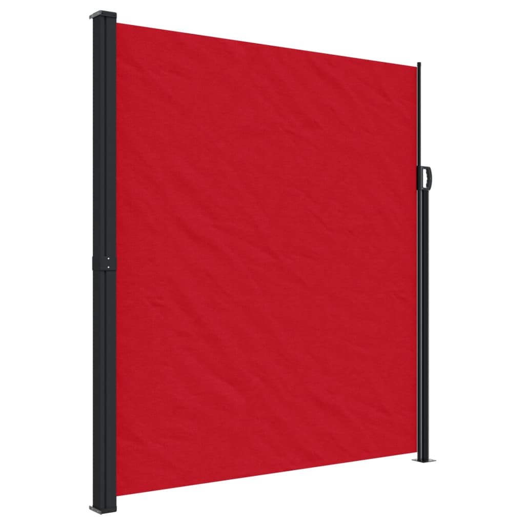 vidaXL lahtitõmmatav külgsein, punane, 220 x 500 cm