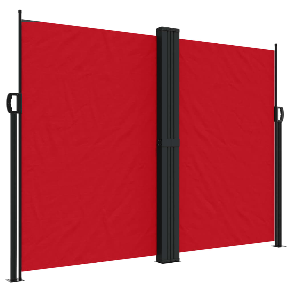 vidaXL lahtitõmmatav külgsein, punane, 180 x 1000 cm