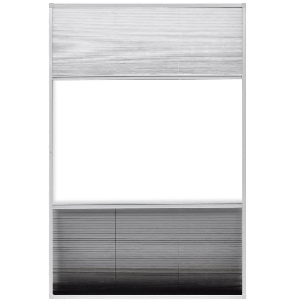 vidaXL plisseeritud putukavõrk aknale, alumiinium, 80 x 120 cm, rulooga