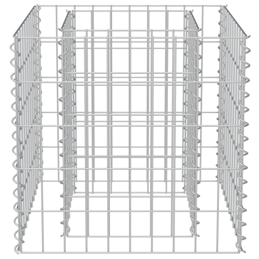 vidaXL gabioon-taimelava, tsingitud teras 50 x 50 x 50 cm
