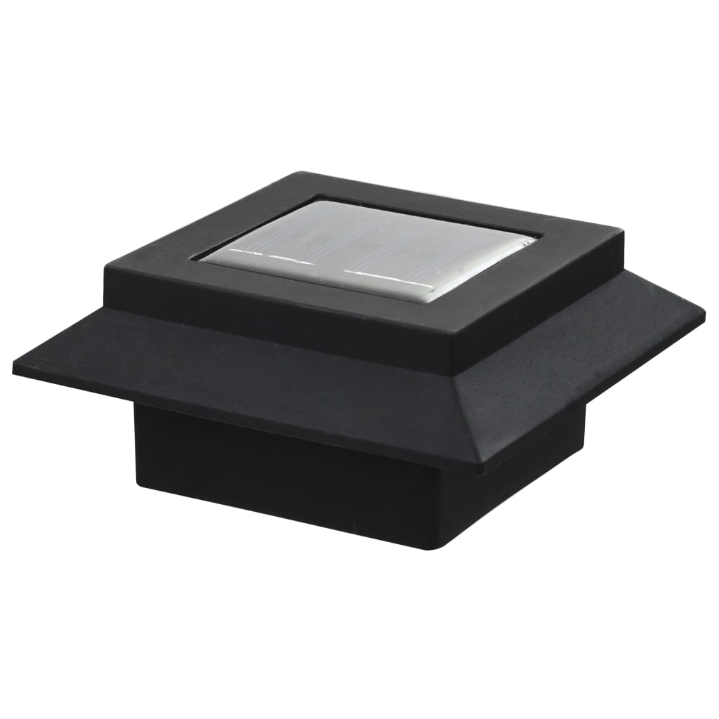 vidaXL päikesepatareiga aiavalgustid 6 tk LED ruudukujuline 12 cm must