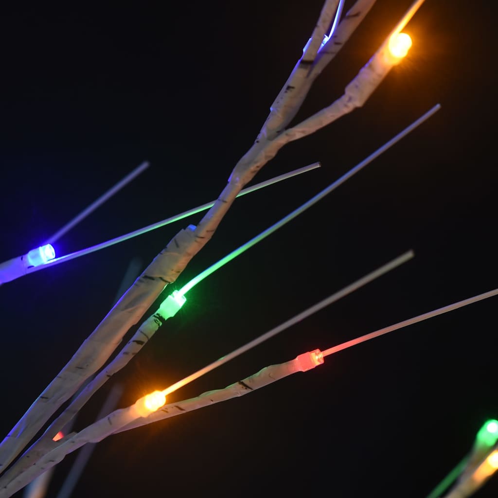 vidaXL jõulupuu 180 LEDi 1,8 m, värviline paju, tuppa/õue