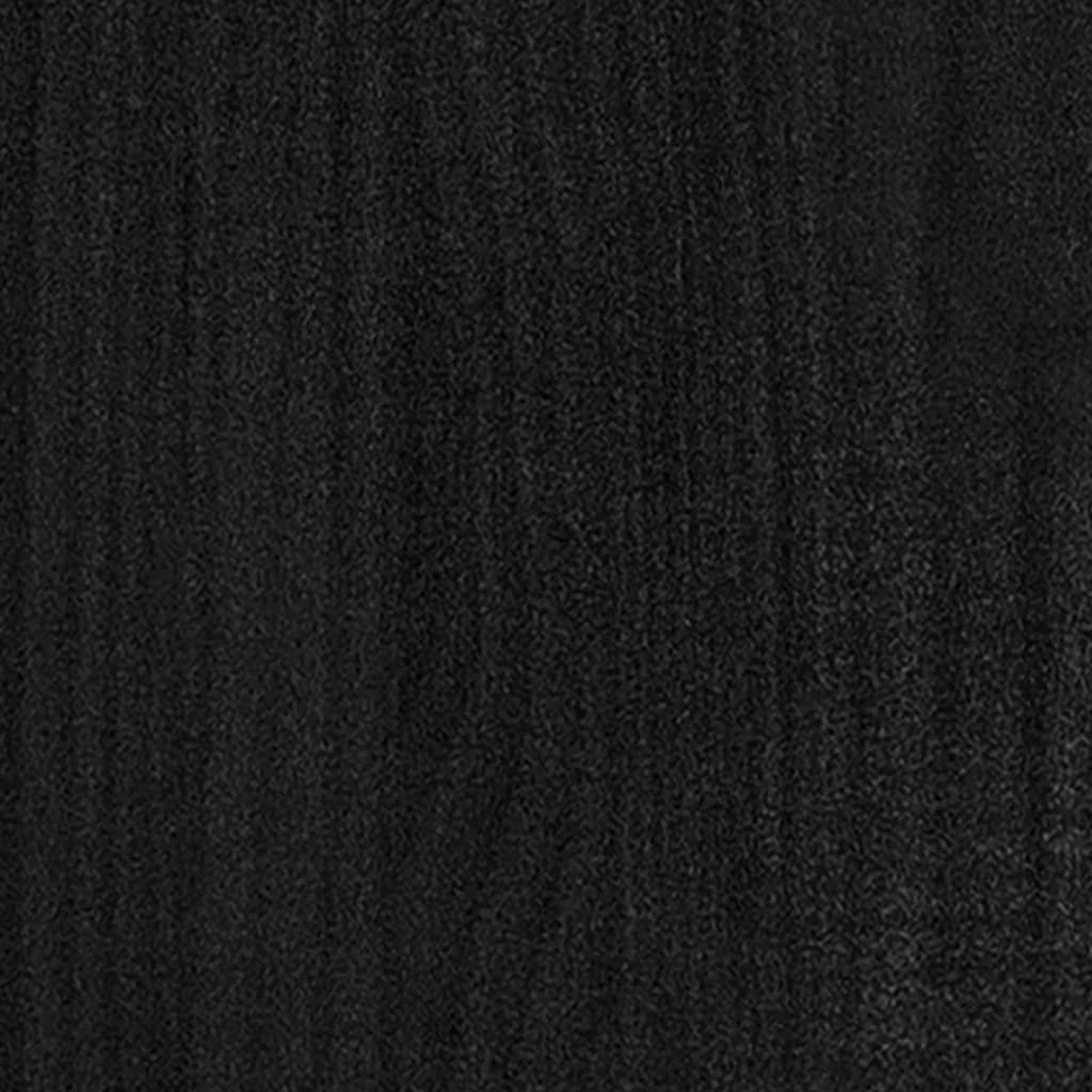 vidaXL telerikapp, must, 104x33x41 cm, täismännipuit