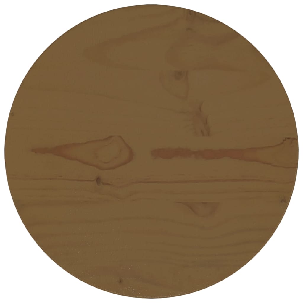 vidaXL lauaplaat, pruun, Ø30 x 2,5 cm, täismännipuit