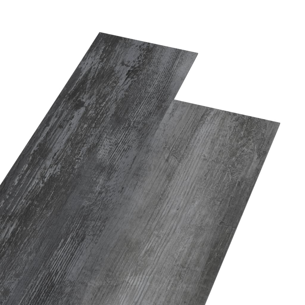 vidaXL PVC-st põrandaplaadid, 4,46 m² 3 mm, iseliimuv, läikiv hall