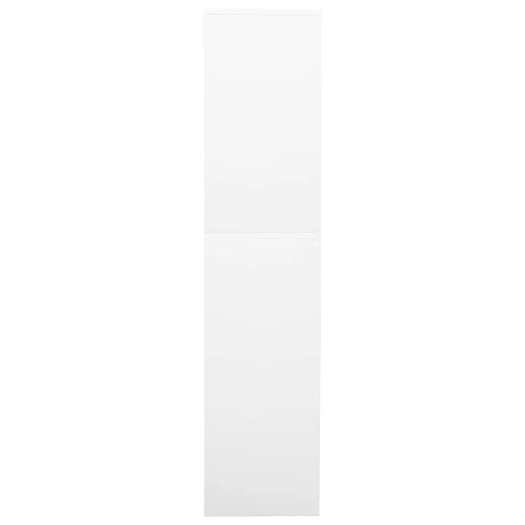 vidaXL kontorikapp, valge, 90 x 40 x 180cm, teras, karastatud klaas