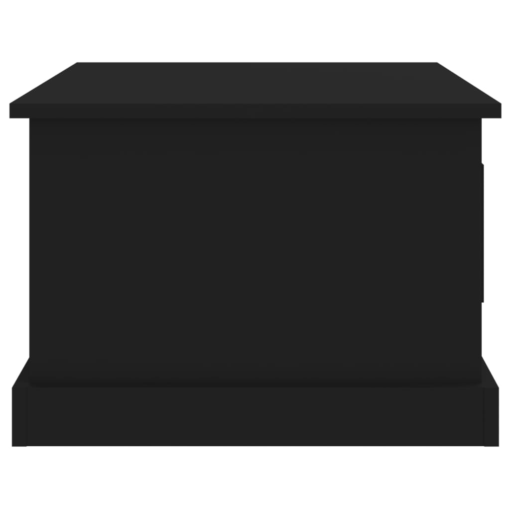 vidaXL kohvilaud, must, 50 x 50 x 35 cm, tehispuit