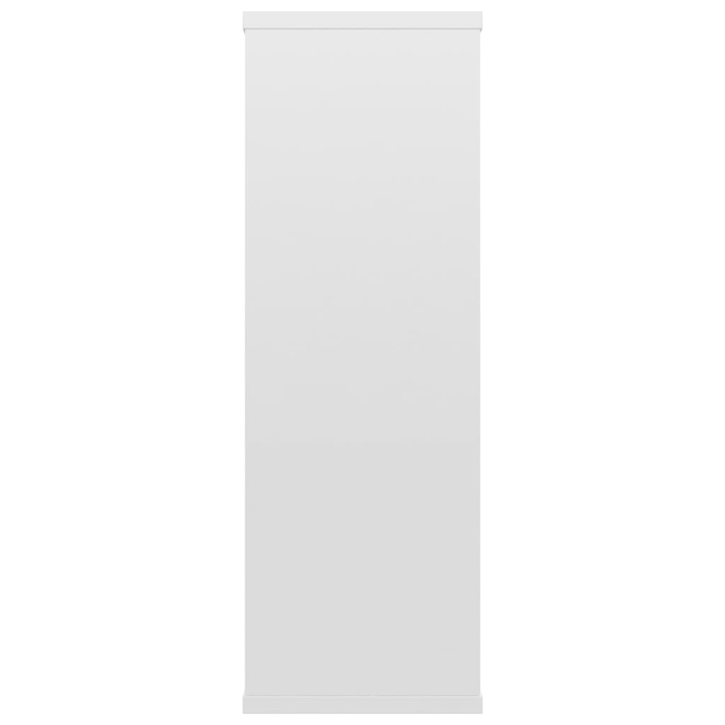 vidaXL seinariiulid kõrgläikega valge 104x20x58,5 cm puitlaastplaat