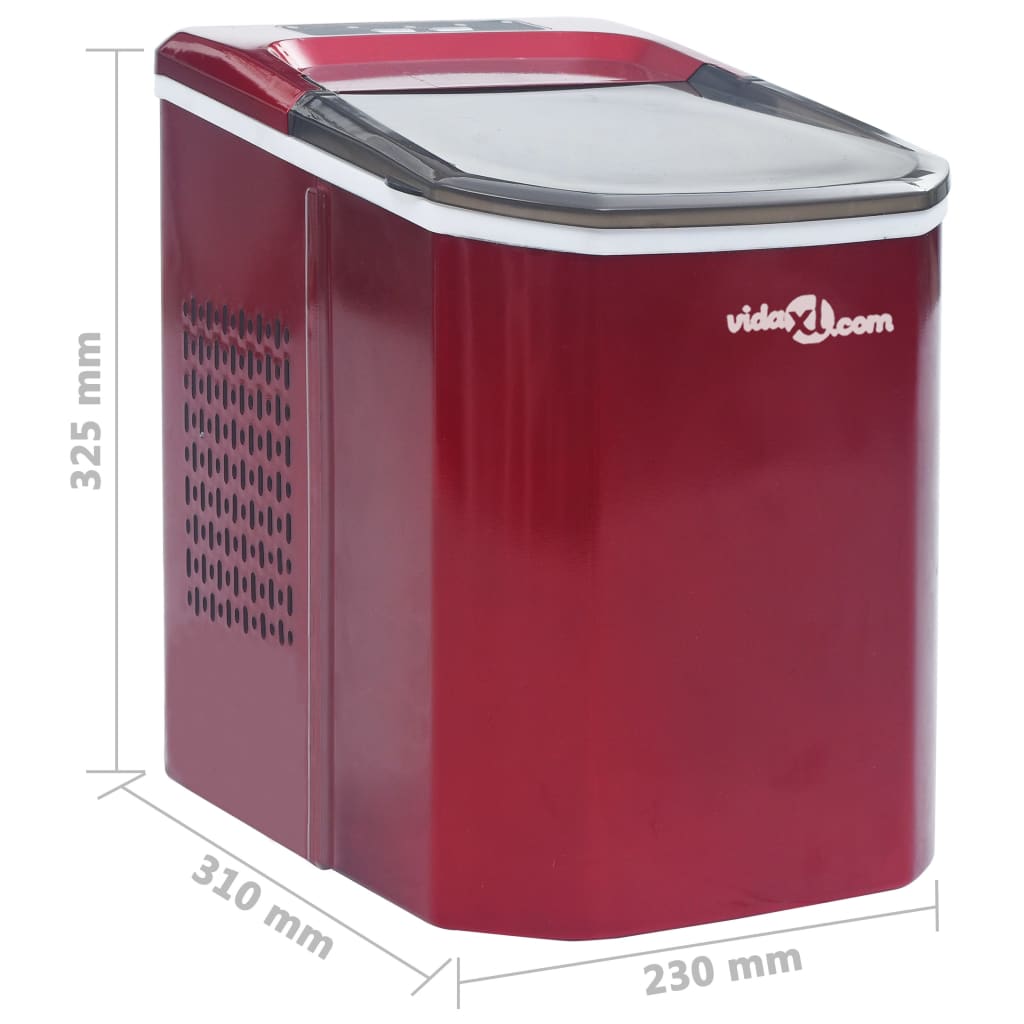 vidaXL jäämasin, punane 1,4 l, 15 kg / 24 h